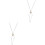 2Pcs Mini Glass Jars with Chain Silver Decorative Small Vials Pendant 5