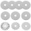 30 Pcs Replacement For Rotary Cutter Fabric Cutting Tool Silver 10
