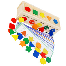 1Set Kids Educational Wooden Matching Box Color Cognition Toys