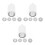 30 Pcs Replacement For Rotary Cutter Fabric Cutting Tool Silver 3