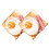 4Pcs Light Brown PU Simulation Bread Fake Toast for Home and Bakery 2