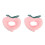 2Pcs Plush Cat Recovery Collar Peach Neck Cone Protective 6