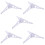 5pcs Christmas Tree Stand Sturdy Artificial Tree Holder Detachable For Home Decorations Easy Assembly 10
