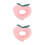 2Pcs Plush Cat Recovery Collar Peach Neck Cone Protective 7