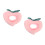 2Pcs Plush Cat Recovery Collar Peach Neck Cone Protective 4