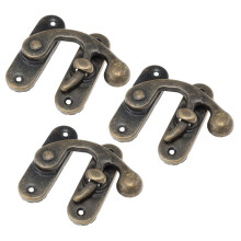 2 Pack Hook Door Knob With Lock Buckle Antique Vintage Clasp
