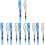 12Pcs Refillable Watercolor Brush Pens Assorted Color Writing Set 3