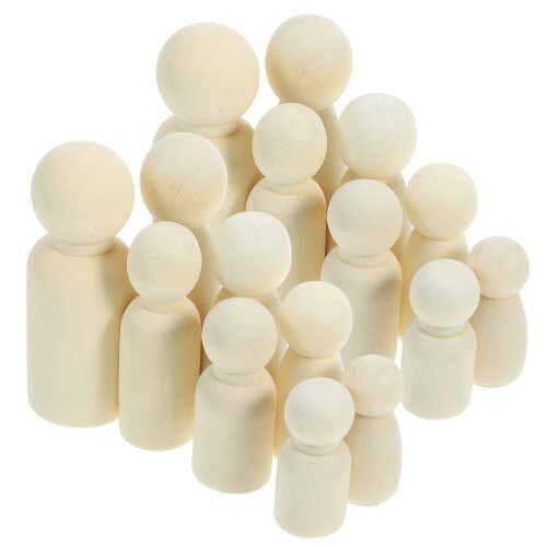 150 Pcs DIY Wooden Puppet Doll Craft Kit 2
