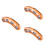 3Pcs Orange Guitar Finger Expander Finger Trainer Tool for Beginners 6