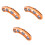 3Pcs Orange Guitar Finger Expander Finger Trainer Tool for Beginners 3