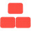 3Pcs Red Heat Resistant Silicone Coasters Cushions for Kitchen Use 2