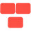 3Pcs Red Heat Resistant Silicone Coasters Cushions for Kitchen Use 3