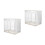 2Pcs Double Layer 10Inch Clear Bread Box Airtight For Countertop 6