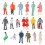 200Pcs Painted Mini Human Figures for Architectural Model Decorations 1