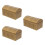 3Pcs Golden Plastic Treasure Boxes Compact Storage for Kids Play 8