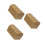 3Pcs Golden Plastic Treasure Boxes Compact Storage for Kids Play 5