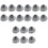 3sets Candy Box Storage Heart Shape Tinplate Cans Elegant Practical 6pcs*3 3
