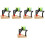 5Pcs Funny Kids Model Decorative Crane Playing Train Toy 6