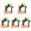 5Pcs Funny Kids Model Decorative Crane Playing Train Toy 4