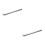 2Pcs Aluminum Ticket Holder for Restaurant Kitchen Silver Slide Rack 3