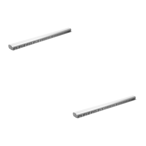 2Pcs Aluminum Ticket Holder for Restaurant Kitchen Silver Slide Rack 2