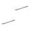 2Pcs Aluminum Ticket Holder for Restaurant Kitchen Silver Slide Rack 8