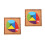 2 Sets Wooden Egg Shaped Puzzle Tangram Blocks Toy 10