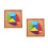 2 Sets Wooden Egg Shaped Puzzle Tangram Blocks Toy 4
