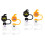 12pcs Lamp Shade Reducing Ring To Conversion Ring Lamp Shade Accessories For Ceiling Light Bulbs 6