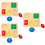 3 Sets Of 6Pcs Geometry Panel Grab Board Shape Puzzle Toy 7