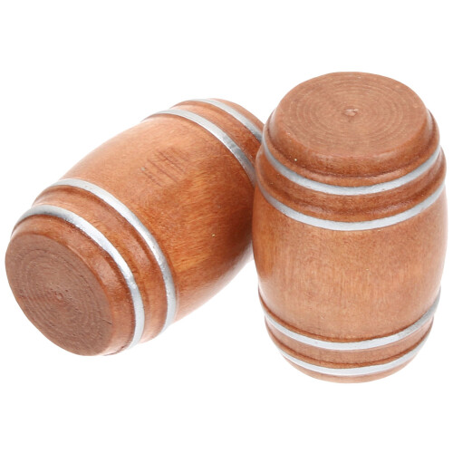 2 Pieces Mini House Ornament Miniatures Stuff Barrel Model Things 1