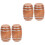 2 Pieces Mini House Ornament Miniatures Stuff Barrel Model Things 4