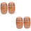 2 Pieces Mini House Ornament Miniatures Stuff Barrel Model Things 7