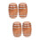 2 Pieces Mini House Ornament Miniatures Stuff Barrel Model Things 8