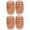 2 Pieces Mini House Ornament Miniatures Stuff Barrel Model Things 6