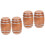 2 Pieces Mini House Ornament Miniatures Stuff Barrel Model Things 5