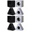8 Pcs Microphone Flag Station Mic Logo Covers 7