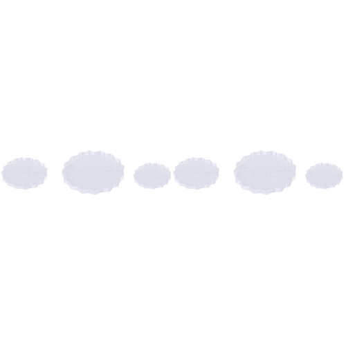 6 Pcs Stamping Block White Handle Acrylic 1