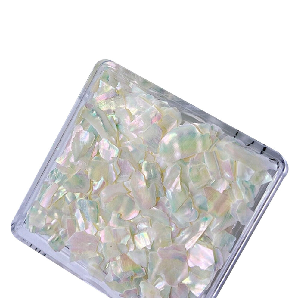 Light Nail Art Decorations Irregular Abalone Shell Flakes 6 Colors Iridescent 3D Effect For Diy Manicure