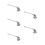 5Pcs Silver Metal Candle Snuffer with Long Handle for Home Use 10