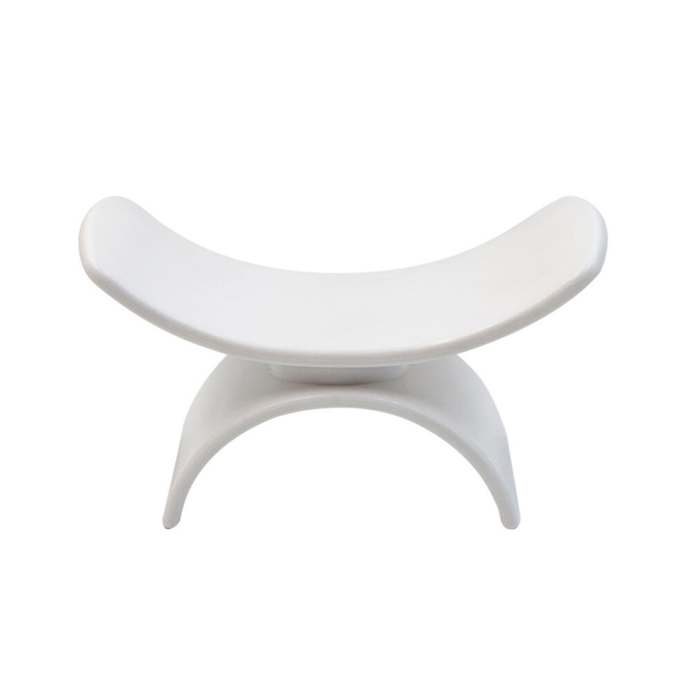 White U Shape Silicone Nail Arm Rest For Manicure And Pedicure, Comfortable Easy Clean Support