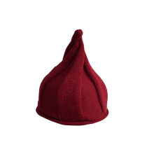Red Toddler Winter Hat Knit Kids Hat Elastic Warm Fashion