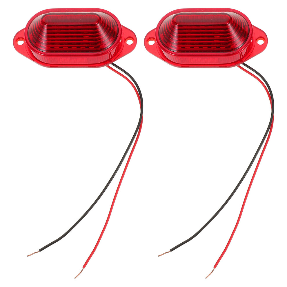 2Pcs Strobe Lights For Trucks Cars Emergency Warning Beacon Red 3622752935293