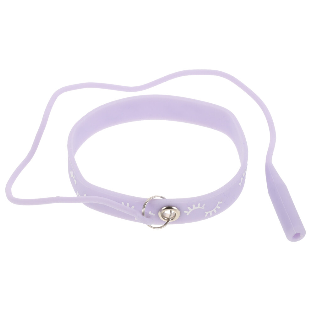 Inoomp Lavender 4Pcs Eyelash Extension Tweezers Holders Silicone Wristbands