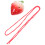 2 Pcs Strawberry Ocarina Ceramic Beginners Practice Wind Instrument 2