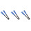 3Pcs Drum Sticks Telescopic Handles Blue Nylon for Jazz Rock 4