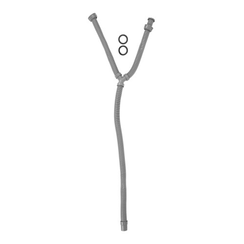 Kitchen Sink Drain Pipe Y Type Pvc Grey For Smooth Water Flow