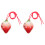 2 Pcs Strawberry Ocarina Ceramic Beginners Practice Wind Instrument 4