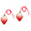 2 Pcs Strawberry Ocarina Ceramic Beginners Practice Wind Instrument 6