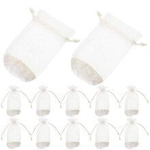 25Pcs Khaki Compact Drawstring Bags Small Storage Pouches for Jewelry
